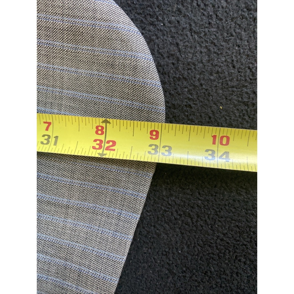 Jos A Bank Traveler Tailored Fit Sport Coat 46R Gray/Blue Glen Plaid Check - Picture 15 of 16